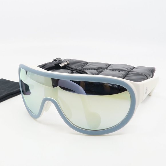 Moncler Other - ML 0047 86C Moncler White/ Gray Shield Sunglasses